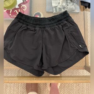 lululemon athletica Black Women's Running Shorts with Zipper Pocket